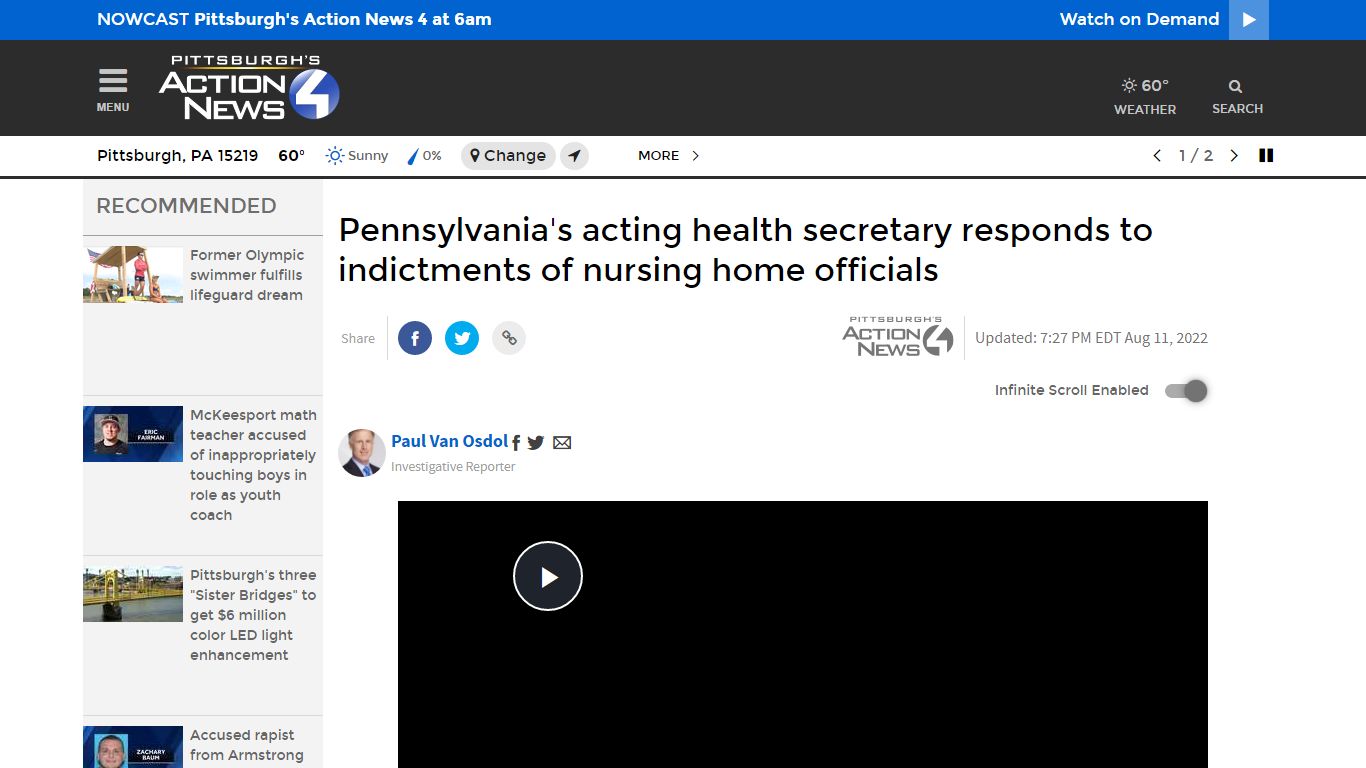Pennsylvania nursing home indictments: Health secretary responds